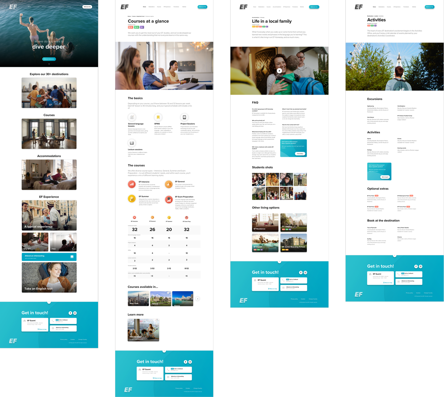 Final design of the EF customer experience