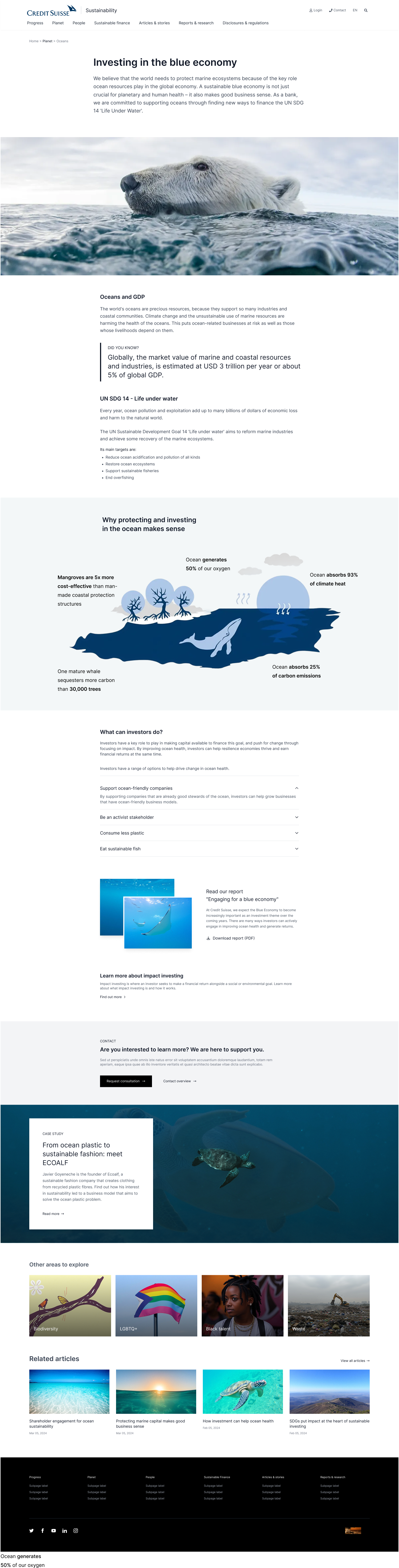 Investing in the blue economy